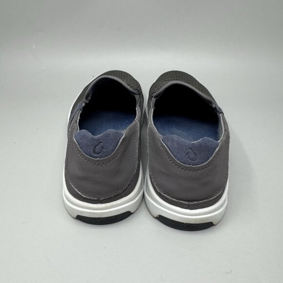 OluKai Mens Lae\'Ahi Gray Casual and Fashion Sneakers 8.5 Medium Slip On main image 6